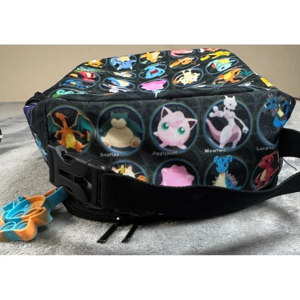 Pokemon Grid Insulated Multipocket School Lunch Bag Retro Rare Anime Y2K Pikachu